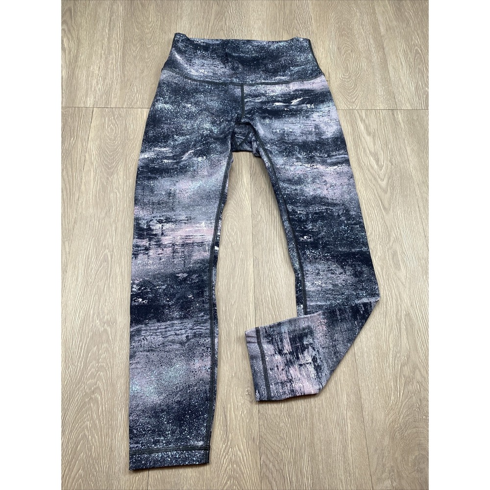 Lululemon Leggings Size 6 Geometric Pattern Active Yoga Running 24"